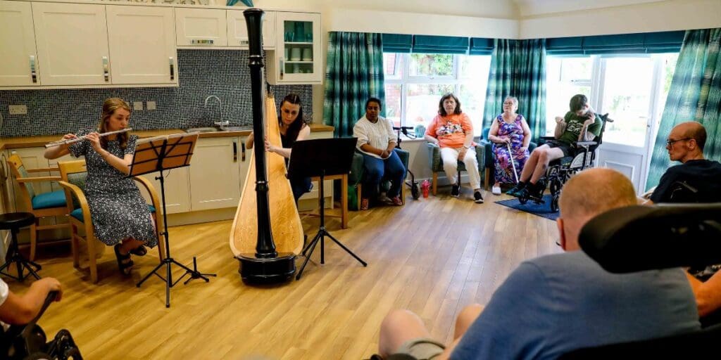 Talented young musicians treat Wrexham care home residents to concert
