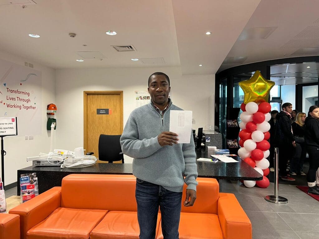 Healthcare student picks up highest possible grade after emigrating to Wales