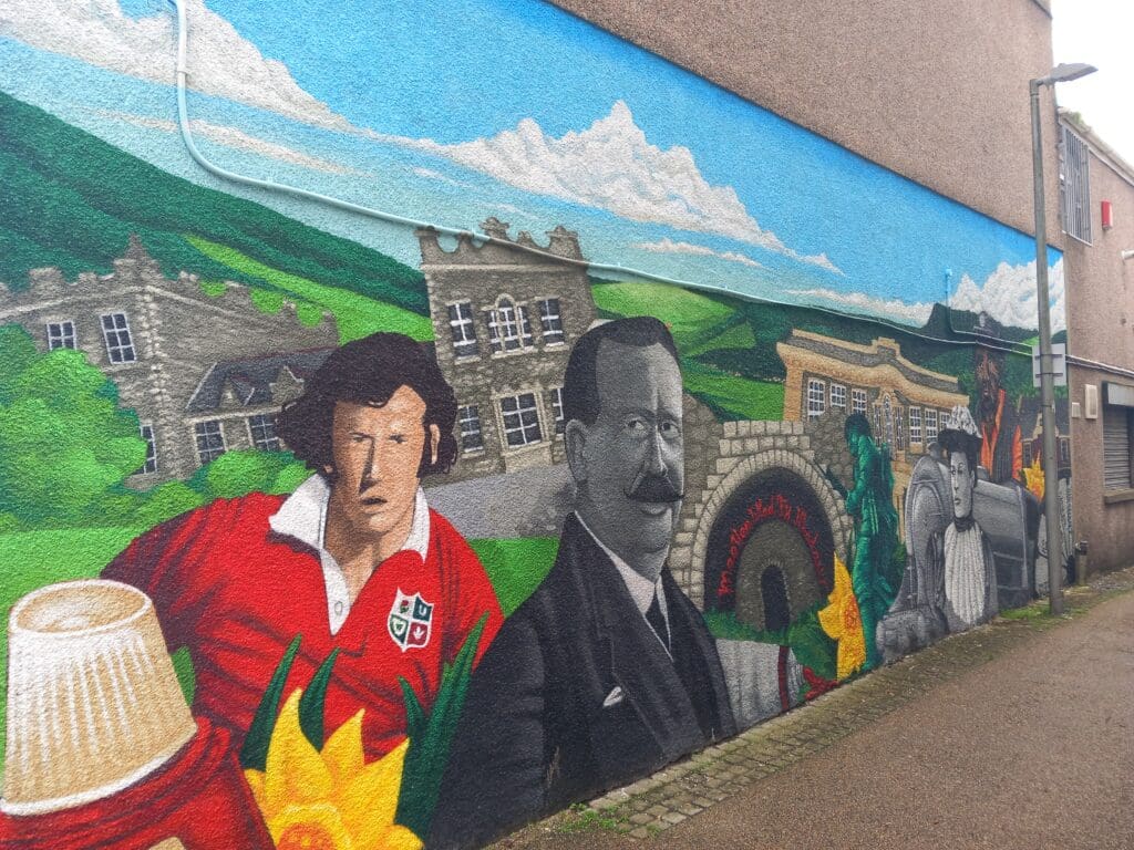 Maesteg’s new mural reveals town’s colourful past