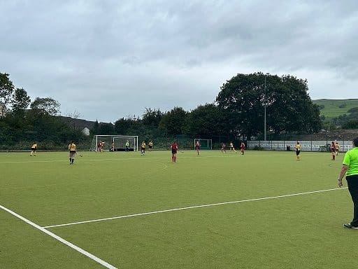Resurfacing works begin at Ysgol Afon Wen hockey pitch