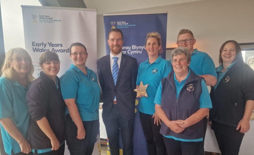 Ceredigion playgroup wins award at Early Years Wales Awards