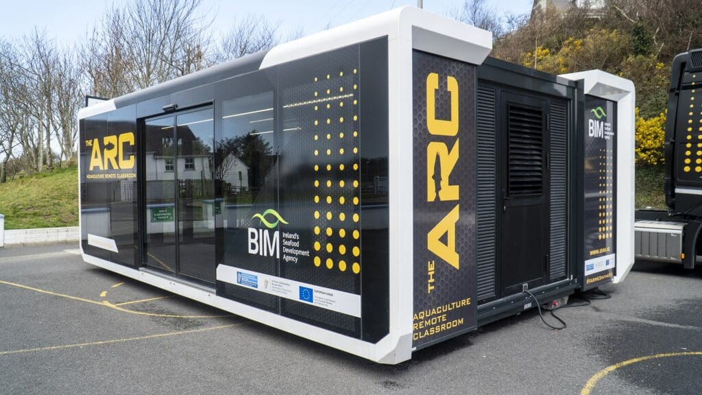 Innovative aquaculture classroom crosses Irish Sea for Pembrokeshire schools visit