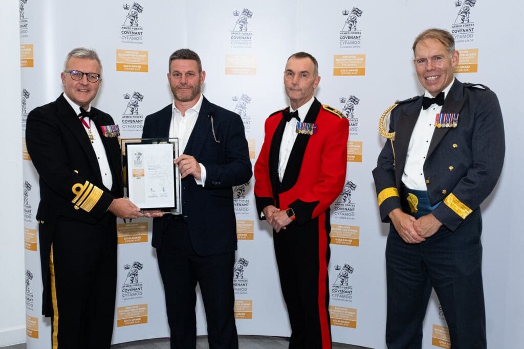 Regimental Cleaning Services awarded prestigious Defence Employer Recognition Gold Award