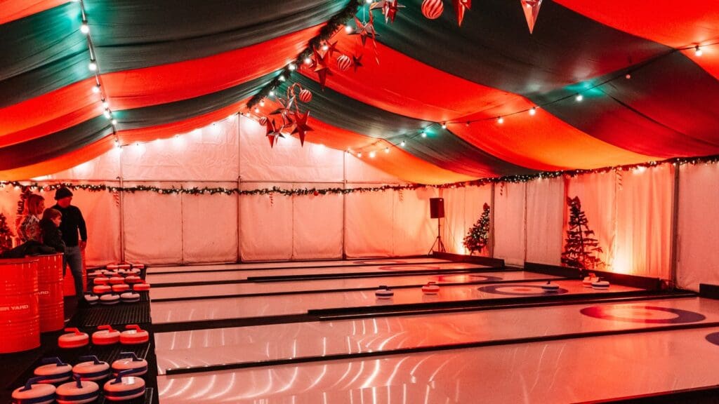 Dry ice curling set to return to Cardiff Bay’s Tiger Yard for 2024