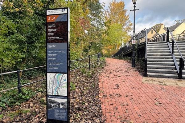 Council complete works on the Four Great Highways project in Llangollen