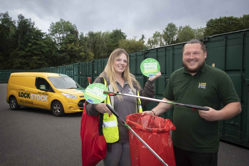 Storage giant helps Wrexham lead the way on litter picking