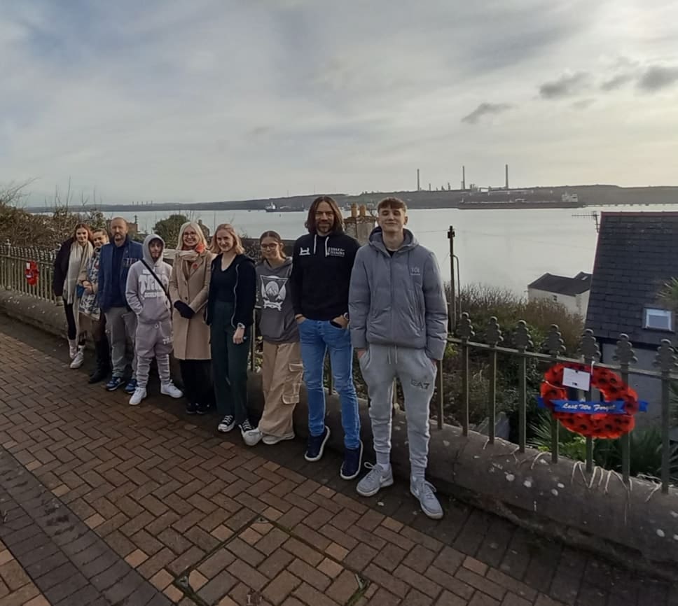Poignant Poppy Walk created in Milford Haven