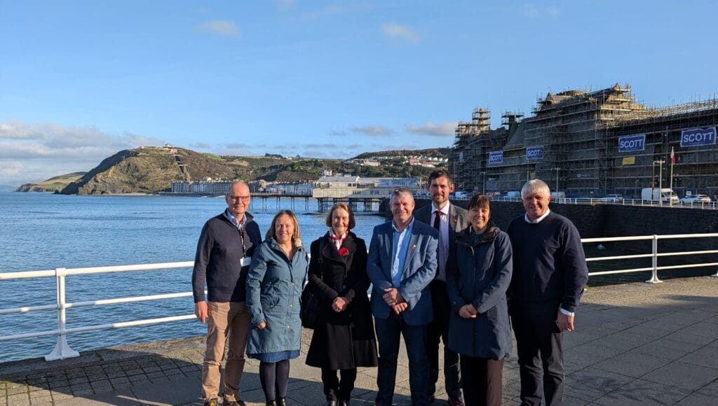 Ministerial visit highlights UK Government’s £10.8m investment in Aberystwyth’s revitalisation