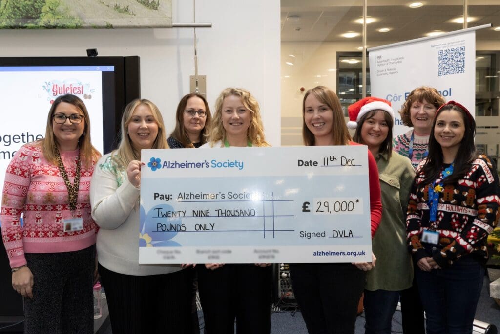 DVLA staff raise £29,000 for Alzheimer’s Society