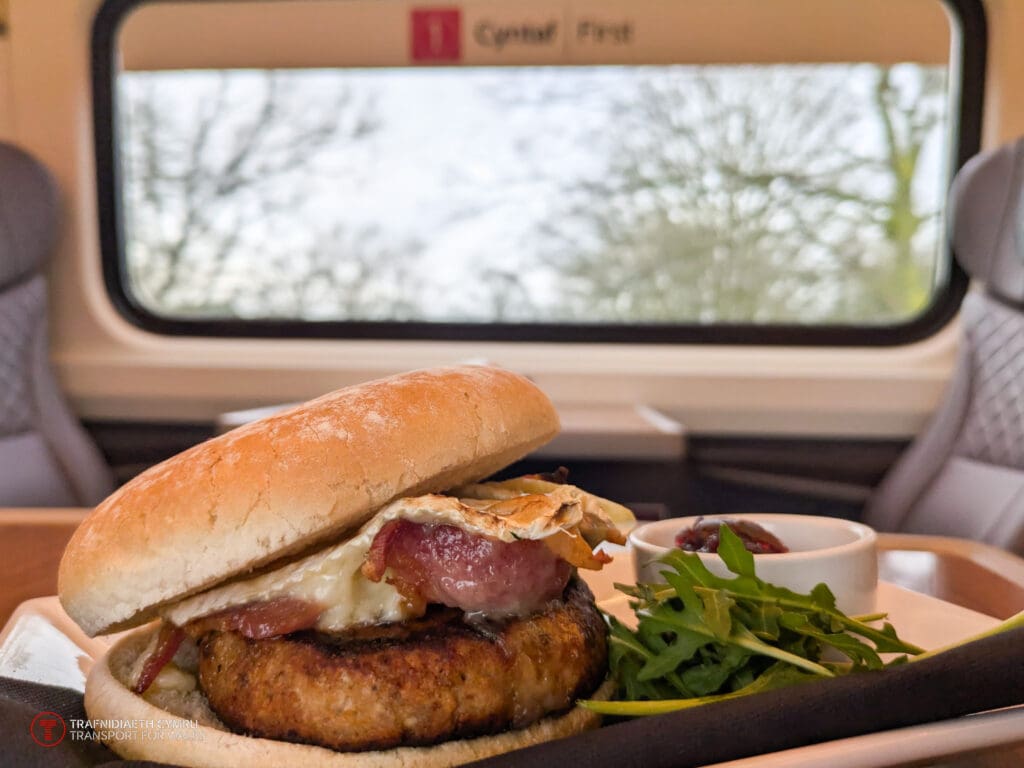 The three course Christmas food menu on trains in Wales