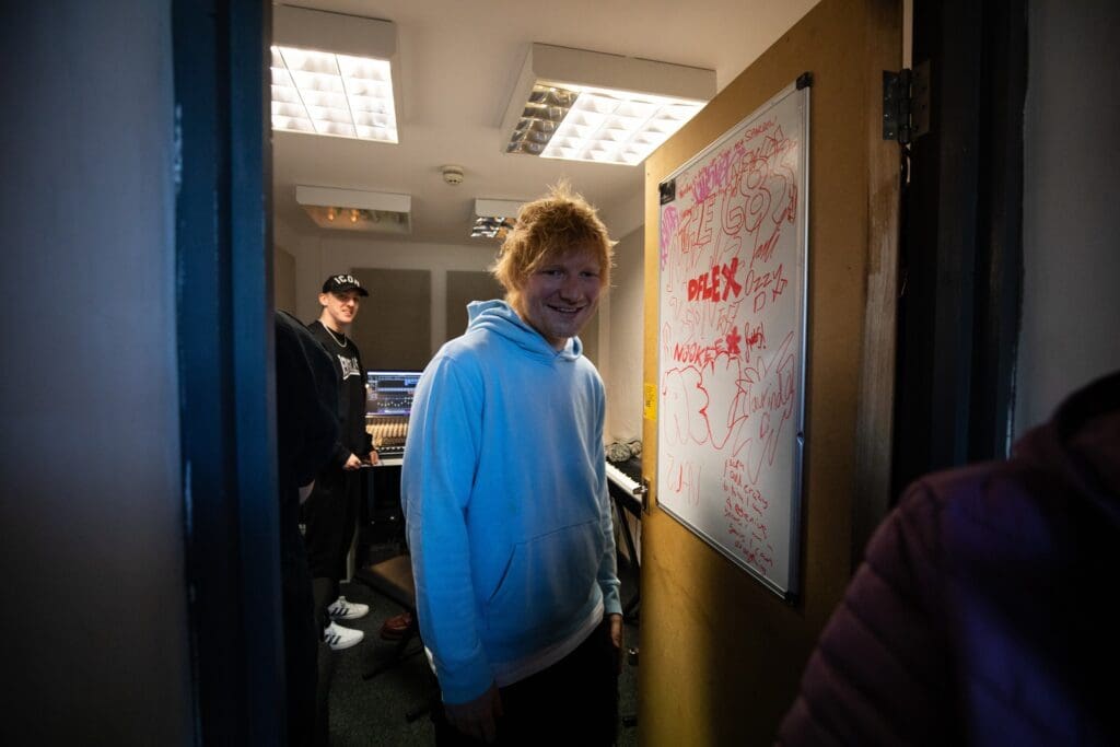 Ed Sheeran makes surprise visit to Cardiff high school