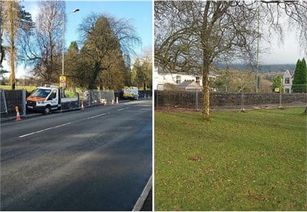 Second phase of work to repair Aberdare Park boundary wall