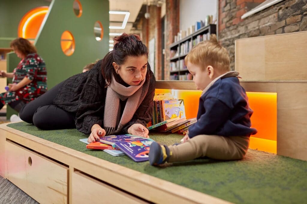 Maesteg Town Hall’s innovative new children’s library redefines spaces for young minds