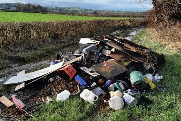 Denbighshire County Council fine business for fly-tipping offences
