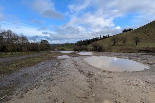 Clwydian range nature wetland development site takes shape
