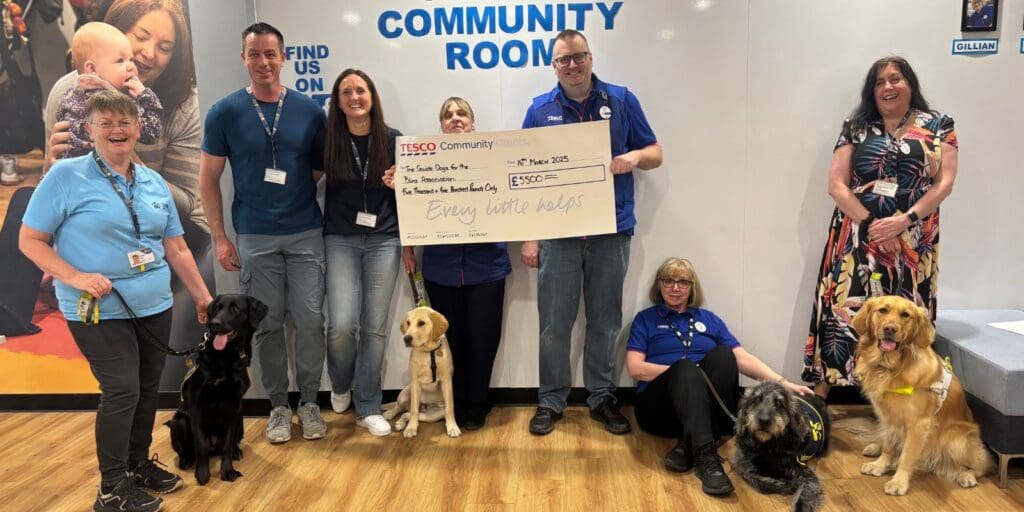 Swansea Tesco Colleagues Raise £5,500 for Guide Dogs Charity