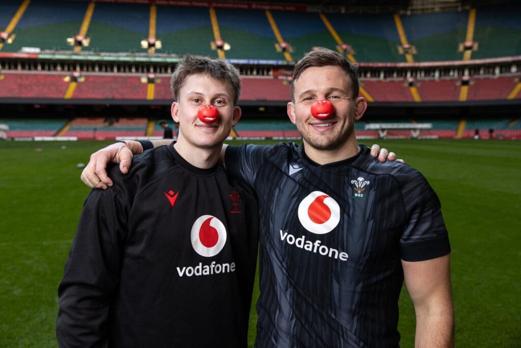 Rugby Stars Swap Scrums for Smiles in Support of Red Nose Day