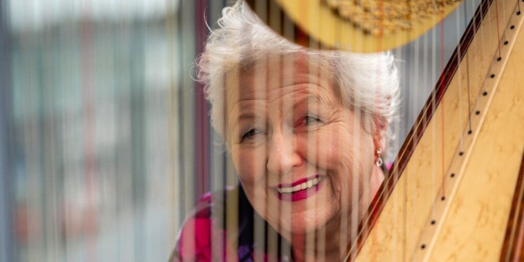 Harp virtuoso Elinor comes out of retirement to create musical history