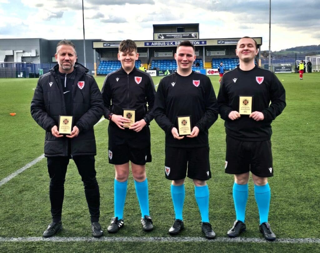 Talented young trio kick off refereeing careers on the international stage