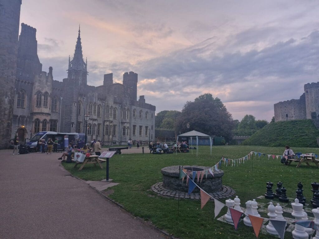 Business leaders sleep rough at Cardiff Castle to tackle homelessness