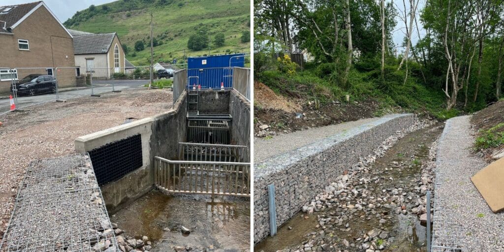 Flood prevention works in Blaenau Gwent communities progressing well