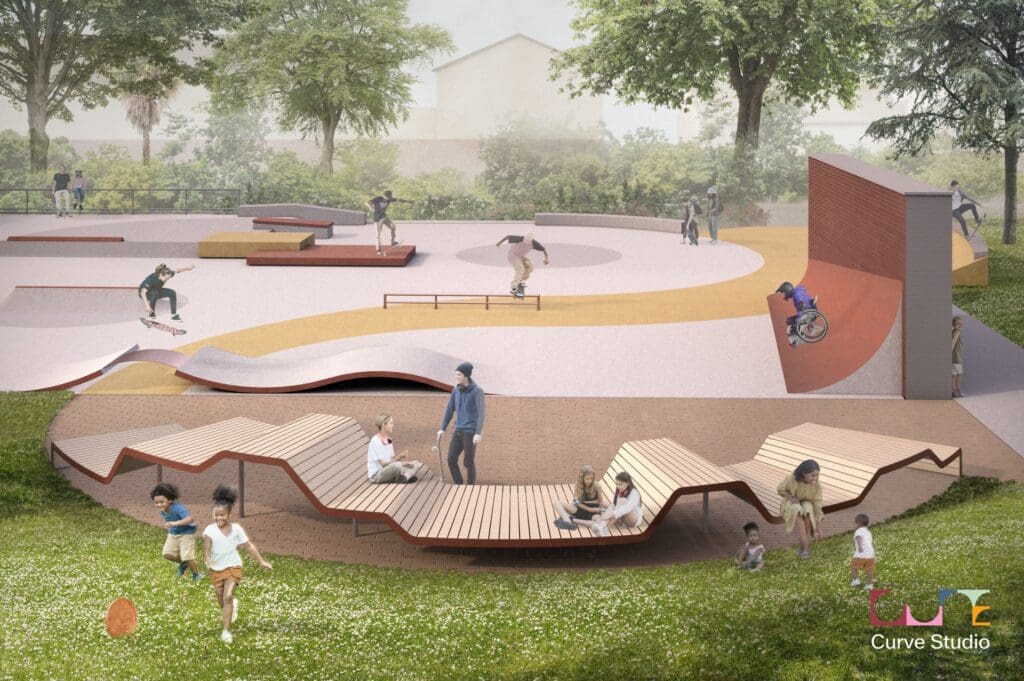Image shows exciting future for skateboarding at Swansea park