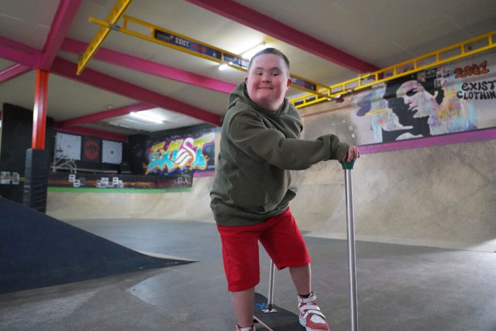 World-first skatepark aid inspired by little boy ‘desperate’ to skate