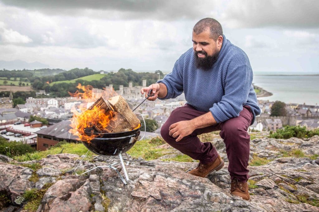 TV chef Chris ‘Flamebaster’ Roberts is big Down Under after recipes go viral with five million hits