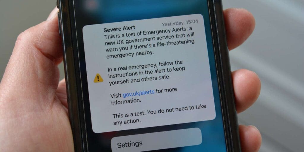Guidance for hidden phone users before UK-wide emergency alert trial