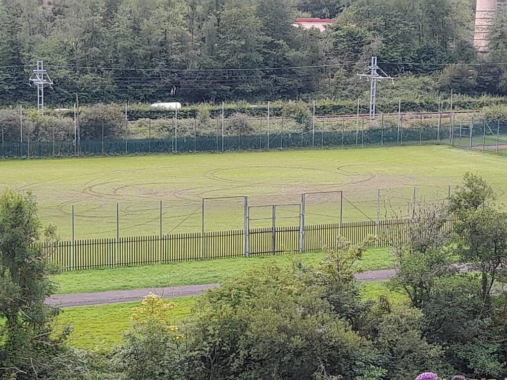 Vandalism at Trehafod football pitch delays season start