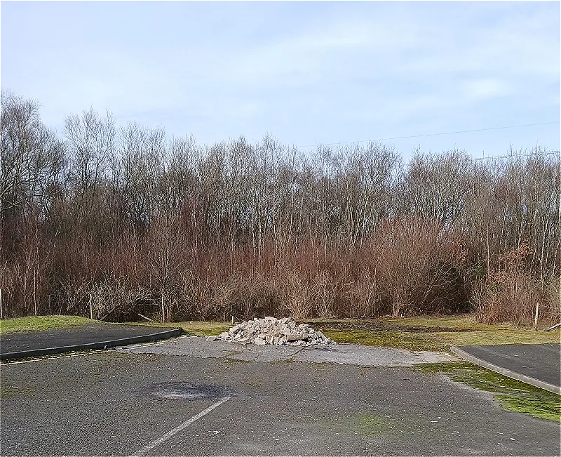 Man pays heavy price for dumping concrete in road