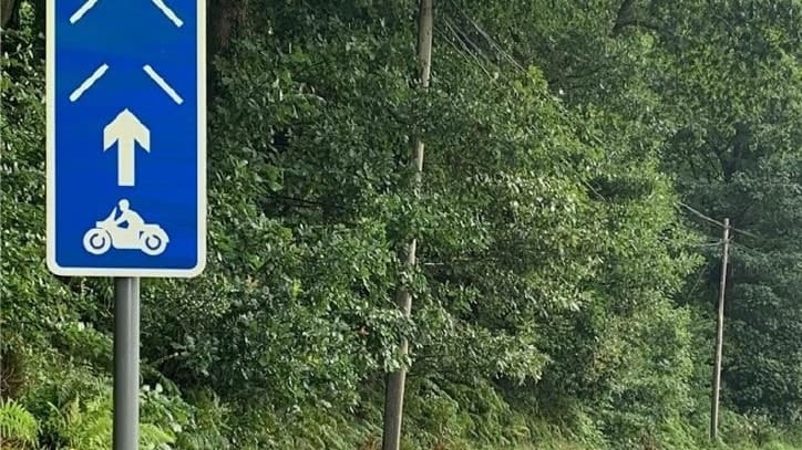 Innovative road markings aim to make motorcycling safer in Wales