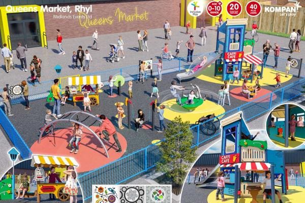 Work on new children’s play area begins at Queen’s Market