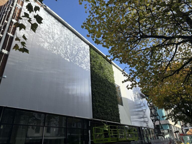 Green wall brings nature into the heart of Swansea city centre
