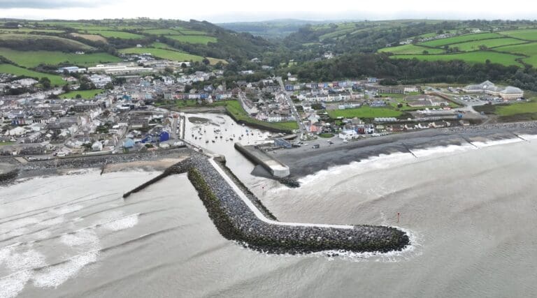 Major milestone as Aberaeron Coastal Defence Scheme nears completion