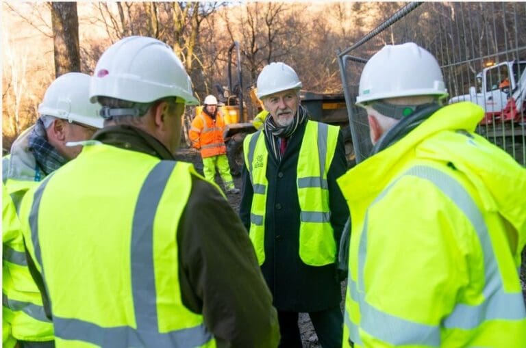 Progress made on safety work one year after Cwmtillery landslip