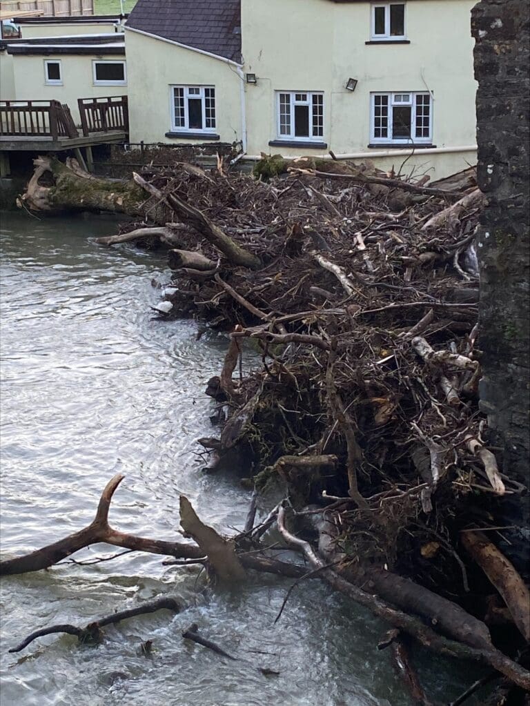 A40 shut at Pontargothi as crews clear debris