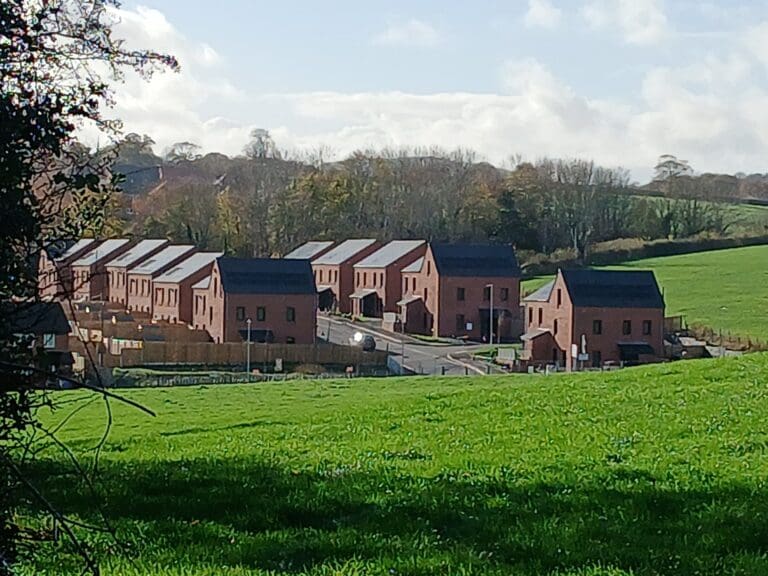 New energy-efficient homes in Denbigh nearing completion