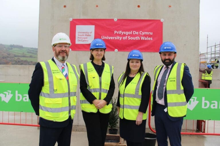 University of South Wales marks major milestone in Calon STEM building project