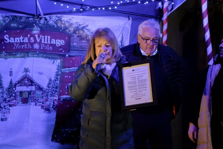 Ebbw Vale lights up as community comes together for Christmas switch on