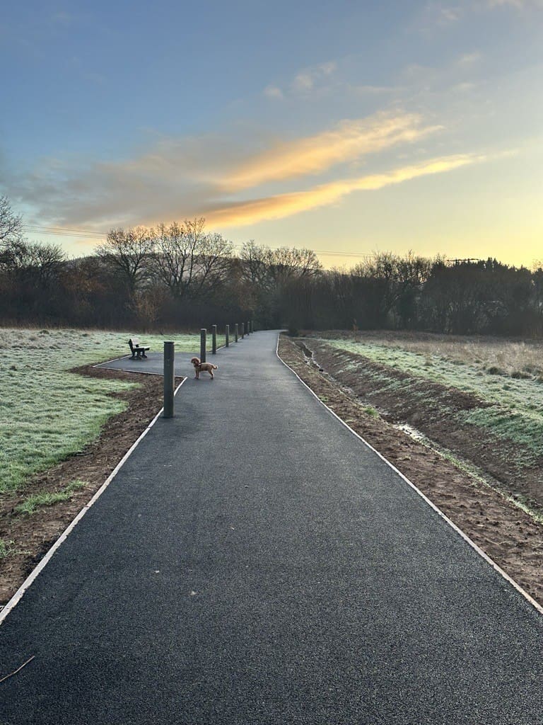 Walking and wheeling route to Monmouth town centre now fully open