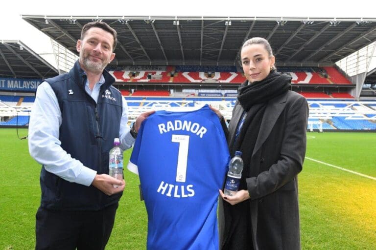Cardiff City welcomes Radnor Hills as official water partner