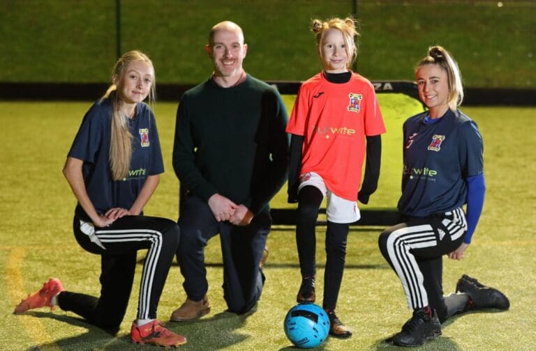 Sponsorship boosts women and girls’ football plans at Mold Alexandra FC