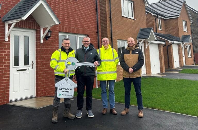 Affordable housing milestone reached at Llanilid development