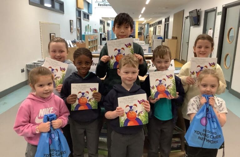 Bridgend young carers relaunch book highlighting their caring roles