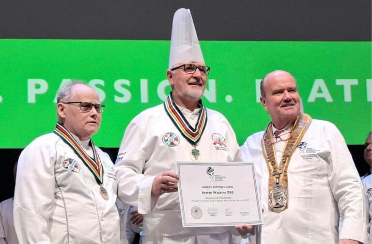 Arwyn becomes first Welsh chef to be given Worldchefs’ highest honour