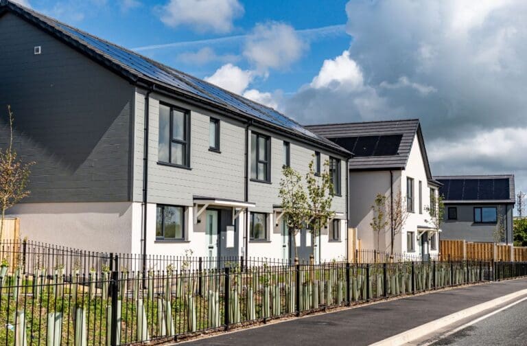 Families move into new energy-efficient homes in Caergeiliog
