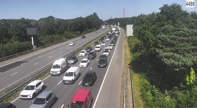 Severe delays spread across M4 and A4232 after ongoing incident near Miskin