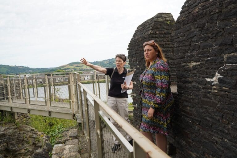 Caerphilly Castle celebrates tourism boost one year after £8m restoration