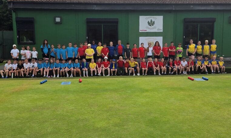 Caerphilly schoolchildren compete for county bowls titles